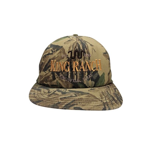 King Ranch Camo Embroidered Snapback Hat Cap Made In USA Adjustable Realtree - Picture 1 of 10